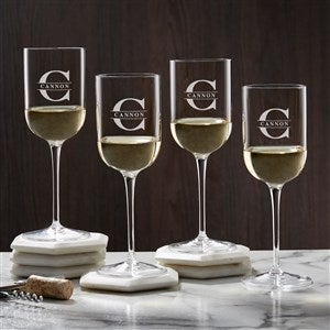 Lavish Last Name Personalized Luigi Bormioli® Sublime 9.5 oz. White Wine Glass - 33278-W