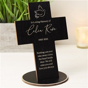 Memorial Personalized Black Wood Cross Keepsake - 33282-BK