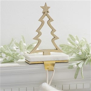 Metal & Marble Christmas Tree Stocking Holder - 33322-T