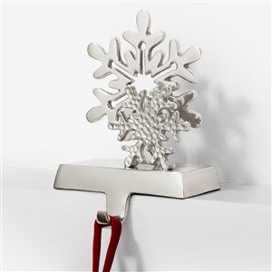 Christmas Snowflake Silver Stocking Holder - 33323-S