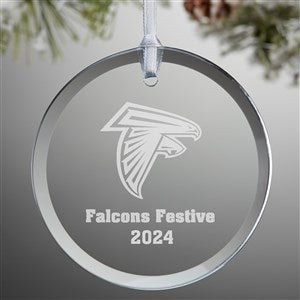 NFL Atlanta Falcons Personalized Glass Ornament - 33345
