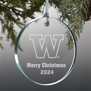 NCAA Wisconsin Badgers Personalized Premium Glass Ornament - 33347-P