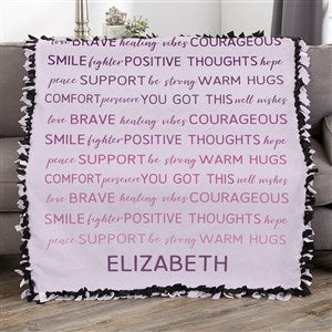 Words of Encouragement Personalized 50x60 Tie Blanket - 33353-T