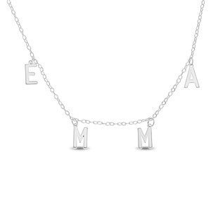Personalized Name Sterling Silver Choker Necklace - 33356D