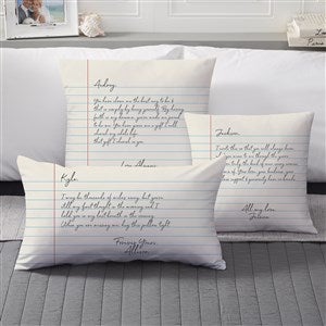 Love Letters Shaped Throw Pillow