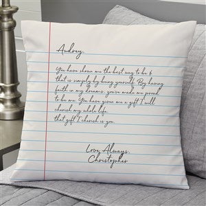 Love Letter Personalized 18 Throw Pillow - 33365-L