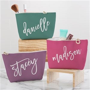 Trendy Script Personalized Makeup Bag - 33373