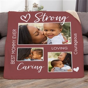 Photo Collage For Her Personalized 60x80 Sherpa Photo Blanket - 33384-SL