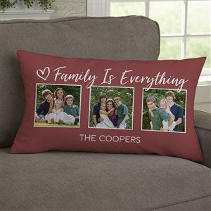 For Her Photo Collage Personalized Lumbar Throw Pillow - 33385-LB