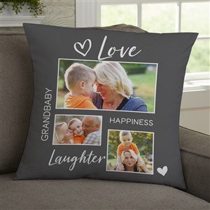 Photo Gallery For Grandparents Personalized 18x18 Throw Pillow - 33387-L