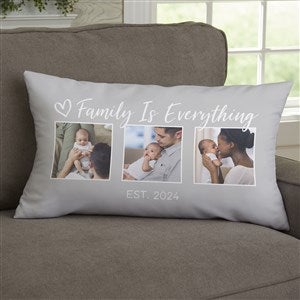 Baby Photo Collage Personalized Lumbar Throw Pillow - 33390-LB