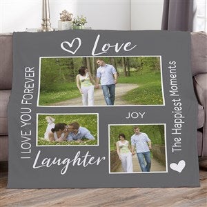 Photo Gallery For Couples Personalized 50x60 Plush Fleece Blanket - 33394-F