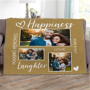 Photo Collage For Couples Personalized 50x60 Woven Throw - 33394-A