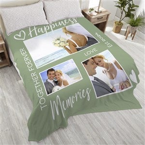 Photo Collage For Couples Personalized 90x108 Plush King Fleece Blanket - 33394-K