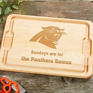 NFL Carolina Panthers Personalized Maple Cutting Board 12x17 - 33402