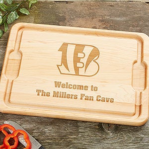 NFL Cincinnati Bengals Personalized Maple Cutting Board 12x17 - 33404