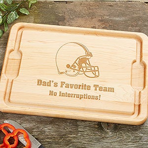 NFL Cleveland Browns Personalized Maple Cutting Board 12x17 - 33405