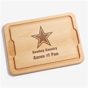 NFL Dallas Cowboys Personalized Maple Cutting Board - 12x17 - 33406