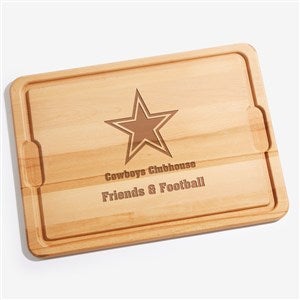 NFL Dallas Cowboys Personalized Maple Cutting Board - 15x21 - 33406-XL