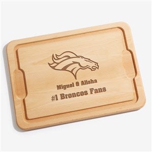 NFL Denver Broncos Personalized Maple Cutting Board 12x17 - 33407