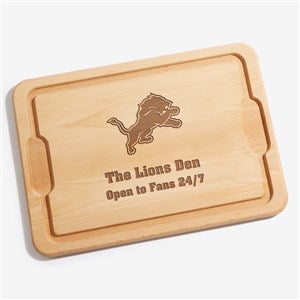 NFL Detroit Lions Personalized Maple Cutting Board 12x17 - 33408