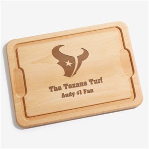 NFL Houston Texans Personalized Maple Cutting Board 12x17 - 33410