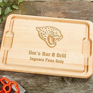 NFL Jacksonville Jaguars Personalized Maple Cutting Board 12x17 - 33412