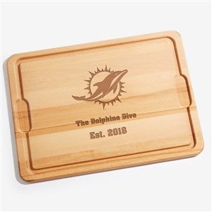 NFL Miami Dolphins Personalized Cutting Board 15x21 - 33416-XL