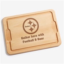 NFL Pittsburgh Steelers Personalized Maple Cutting Board 12x17 - 33424