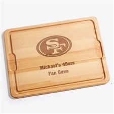 NFL San Francisco 49ers Personalized Maple Cutting Board 15x21 - 33425-XL