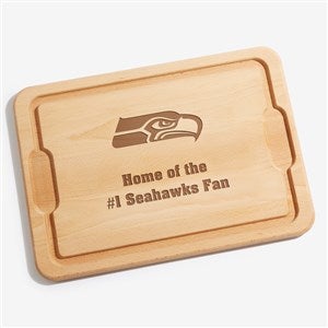 NFL Seattle Seahawks Personalized Maple Cutting Board 12x17 - 33426