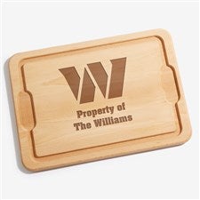 NFL Washington Football Team Personalized Maple Cutting Board 12x17 - 33429