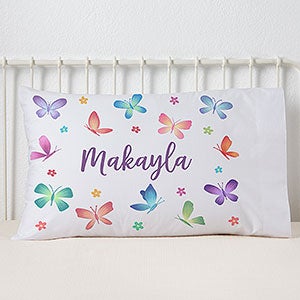 Watercolor Brights Personalized Pillowcase - 33431-F