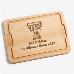 NCAA Texas Tech Red Raiders Personalized Hardwood Cutting Board- 12x17 - 33441