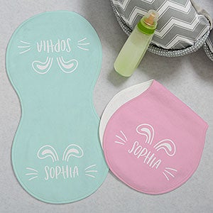 Ear-resistible Name Personalized Burp Cloths - Set of 2 - 33451