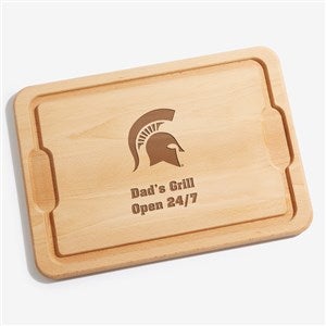 NCAA Michigan State Spartans Personalized Maple Cutting Board 12x17 - 33472