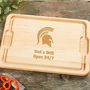 NCAA Michigan State Spartans Personalized Maple Cutting Board 12x17 - 33472