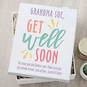 Get Well Soon Personalized Gift Box - 12x15 - 33478
