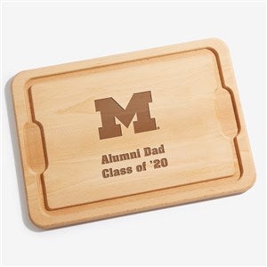 NCAA Michigan Wolverines Personalized Maple Cutting Board 12x17 - 33481