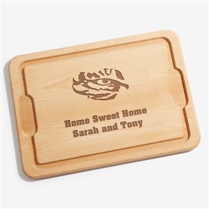 NCAA LSU Tigers Personalized Hardwood Cutting Board- 12x17 - 33488