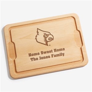 NCAA Louisville Cardinals Personalized Maple Cutting Board 12x17 - 33489