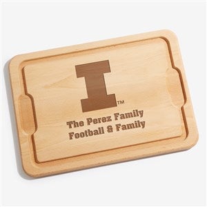 NCAA Illinois Fighting Illini Personalized Maple Cutting Board 12x17 - 33491