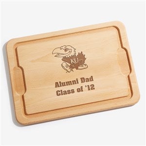 NCAA Kansas Jayhawks Personalized Maple Cutting Board 12x17 - 33494
