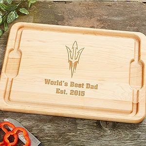 NCAA Arizona State Sun Devils Personalized Maple Cutting Board 15x21 - 33505-XL