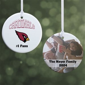 NFL Arizona Cardinals Personalized Photo Ornament - 2 Sided Glossy - 33513-2S