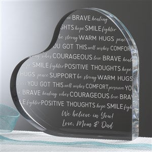 Words of Encouragement Personalized Heart Keepsake - 33519