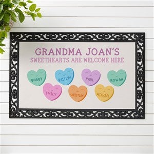 Grandmas Sweethearts Personalized Doormat- 20x35 - 33528-M