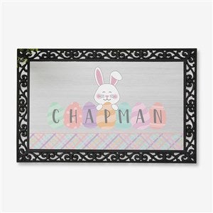 Happy Easter Eggs Personalized Easter Doormat- 20x35 - 33531-M