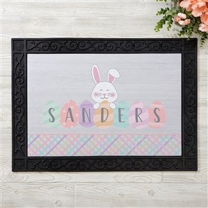 Happy Easter Eggs Personalized Easter Doormat- 18x27 - 33531-S