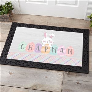 Happy Easter Eggs Personalized Easter Doormat- 20x35 - 33531-M